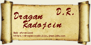 Dragan Radojčin vizit kartica